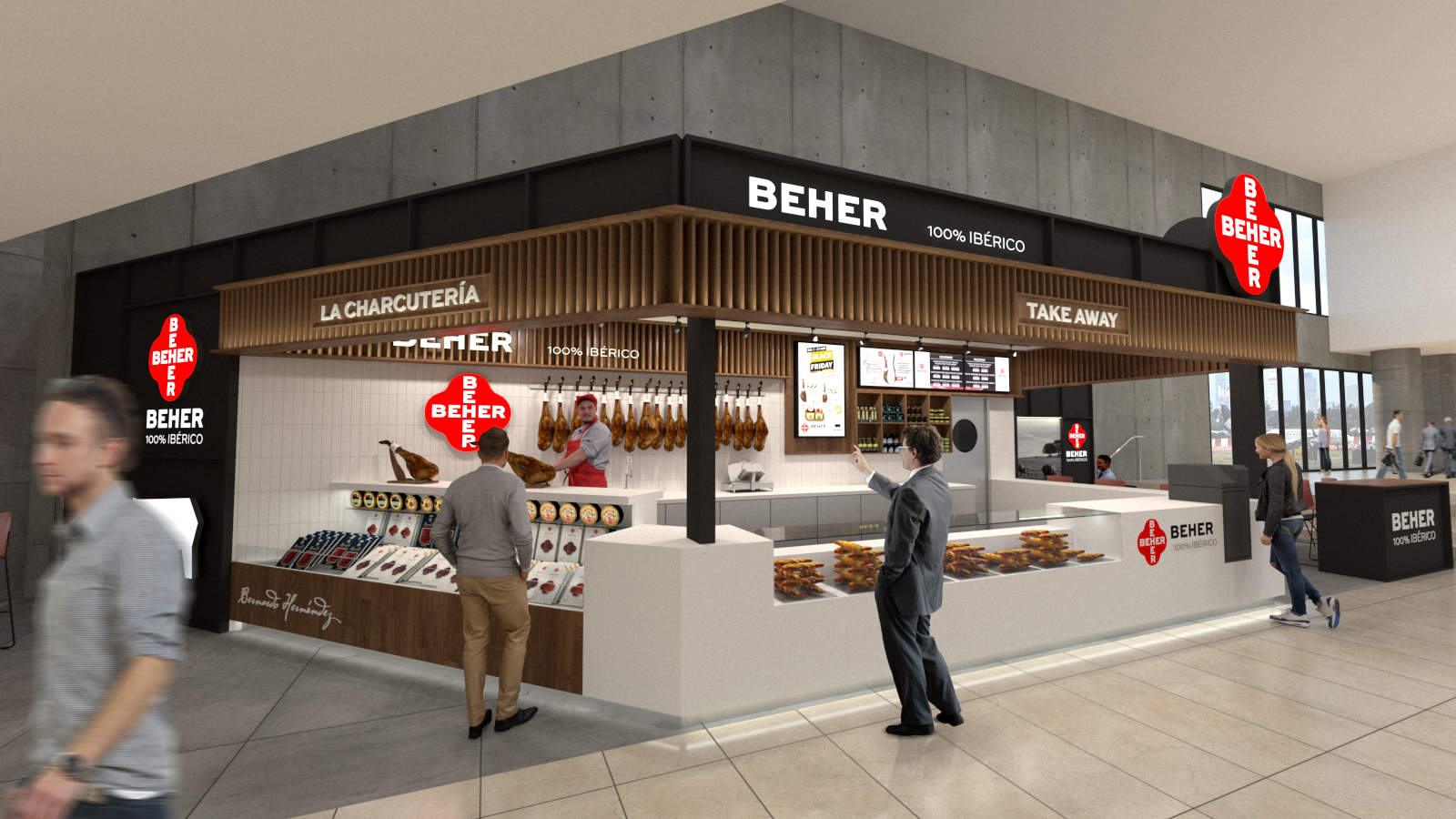 Recreación del modelo de tienda que estará ubicado en el Aeropuerto de Barajas